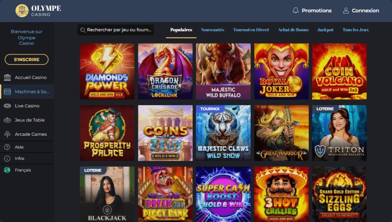 Read more about the article Découvrez les JOIES du Casino Olympe en Ligne en France en 2024